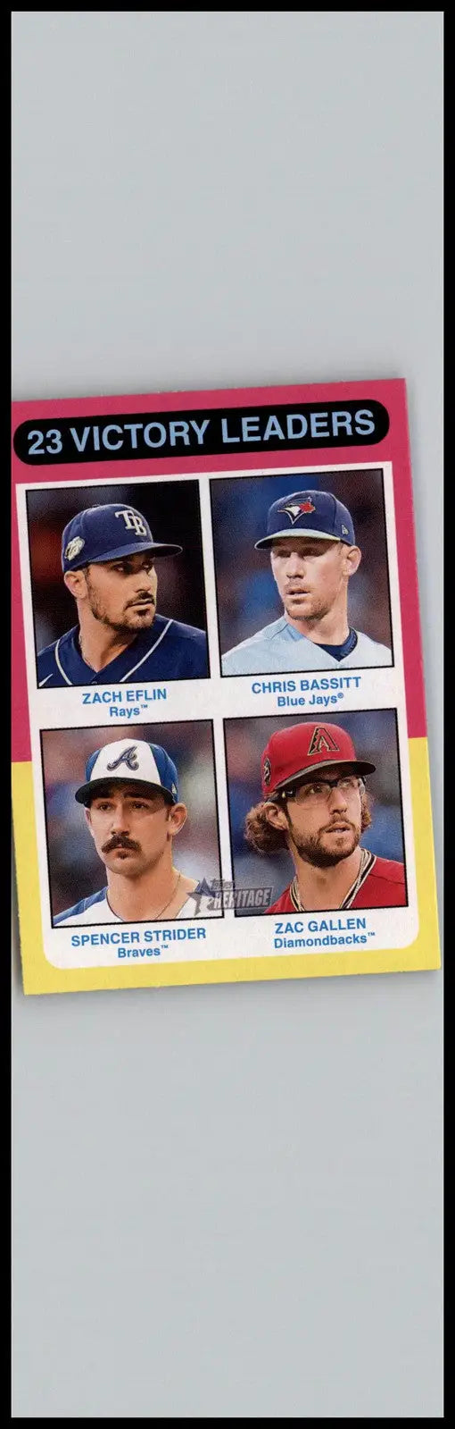 2024 Topps Heritage #310 Zach Eflin Chris Bassitt Spencer Strider Zac Gallen) LL - Baseball Card Single