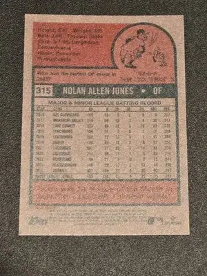 2024 Topps Heritage #315 Nolan Jones - Baseball Card Single