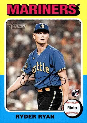 2024 Topps Heritage #326 Ryder Ryan NM-MT RC Rookie Mariners ID:70423 - Baseball Card Single