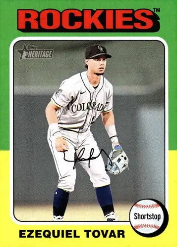 2024 Topps Heritage #328 Ezequiel Tovar NM-MT Rockies ID:70424 - Baseball Card Single