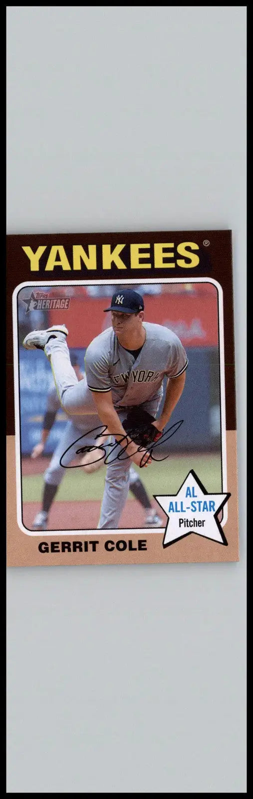 2024 Topps Heritage #331 Gerrit Cole New York Yankees - Baseball Card Single