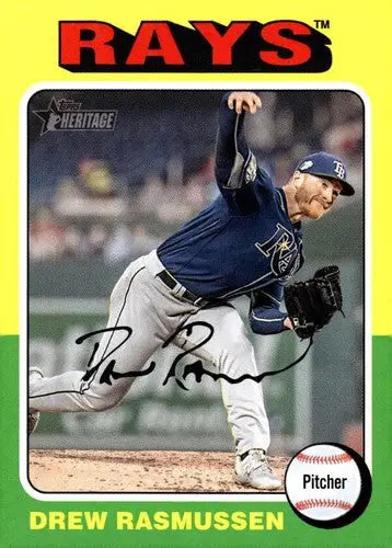 2024 Topps Heritage #340 Drew Rasmussen NM-MT Rays ID:70195 - Baseball Card Single