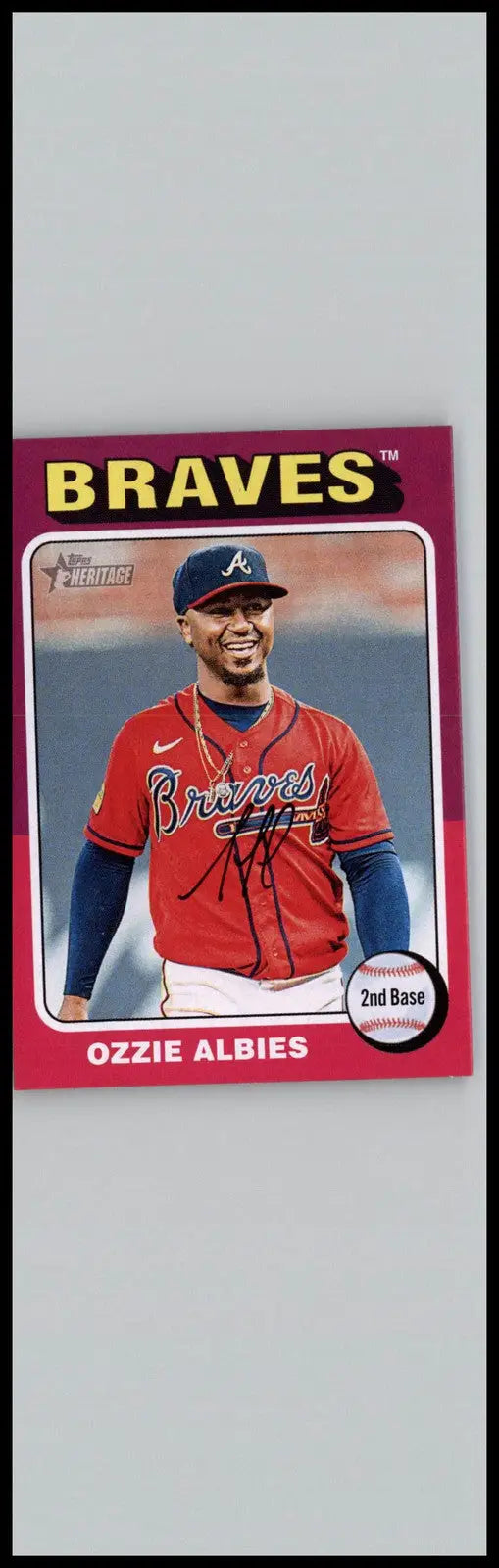 2024 Topps Heritage #345 Ozzie Albies - Baseball Card Single