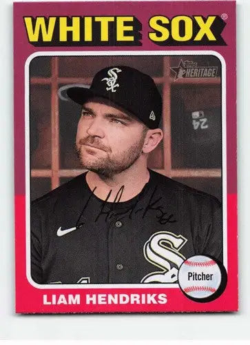 2024 Topps Heritage #351 Liam Hendriks NM-MT White Sox ID:70434 - Baseball Card Single