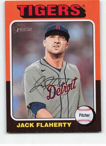 2024 Topps Heritage #357 Jack Flaherty NM-MT Tigers ID:70437 - Baseball Card Single