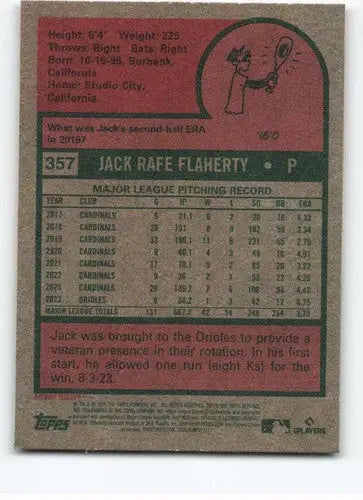 2024 Topps Heritage #357 Jack Flaherty NM-MT Tigers ID:70437 - Baseball Card Single
