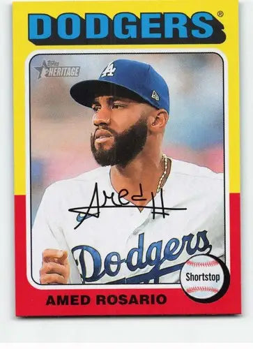 2024 Topps Heritage #377 Amed Rosario NM-MT Dodgers ID:70443 - Baseball Card Single