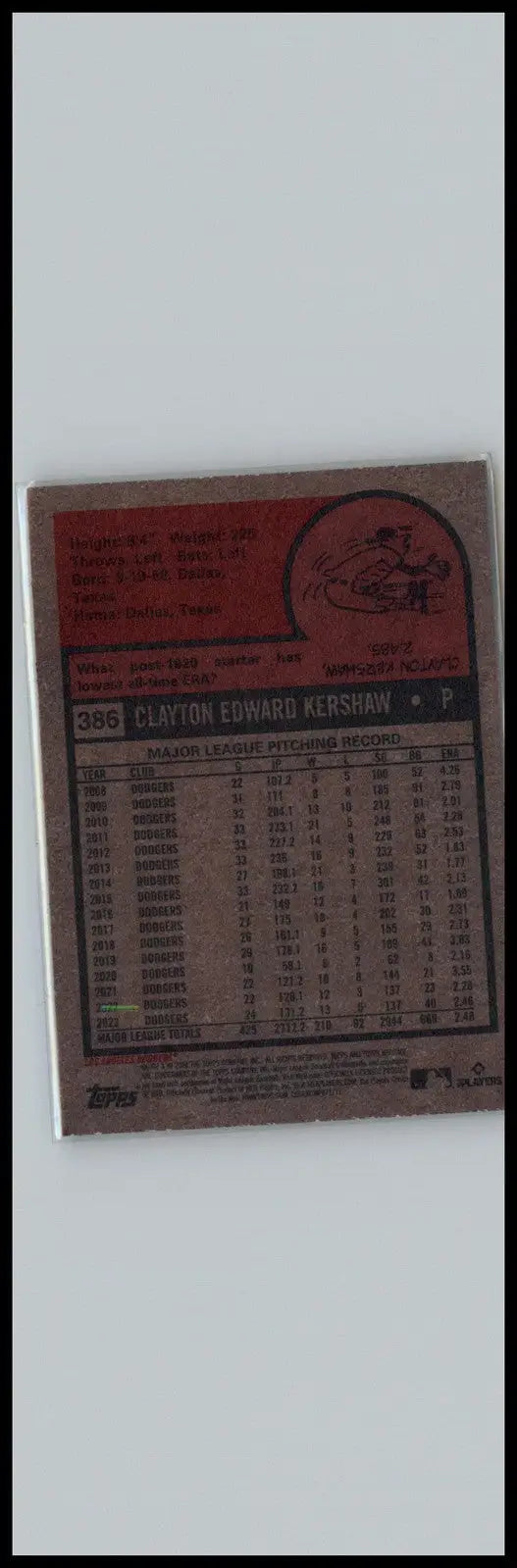 2024 Topps Heritage #386 Clayton Kershaw Los Angeles Dodgers - Baseball Card Single