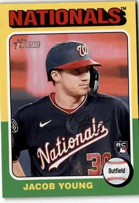 2024 Topps Heritage #394 Jacob Young - Baseball Card Single