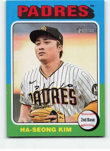 2024 Topps Heritage Ha-Seong Kim baseball card with original gloss Padres ID 70449