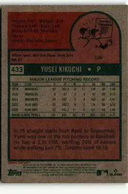 2024 Topps Heritage #433 Yusei Kikuchi - Baseball Card Single