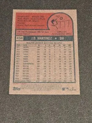 2024 Topps Heritage #434 J.D. Martinez - Baseball Card Single