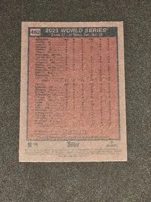 2024 Topps Heritage #462 World Series 2023: Game - Baseball Card Single