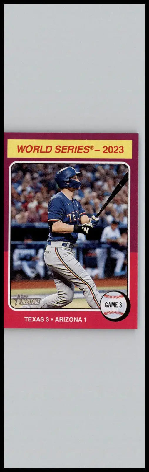2024 Topps Heritage #463 World Series 2023: Game Texas Rangers - Baseball Card Single
