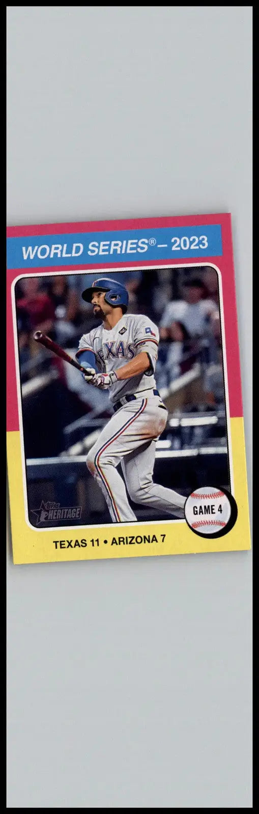 2024 Topps Heritage #464 World Series 2023: Game Texas Rangers - Baseball Card Single