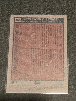 2024 Topps Heritage #466 World Series 2023: Game - Baseball Card Single