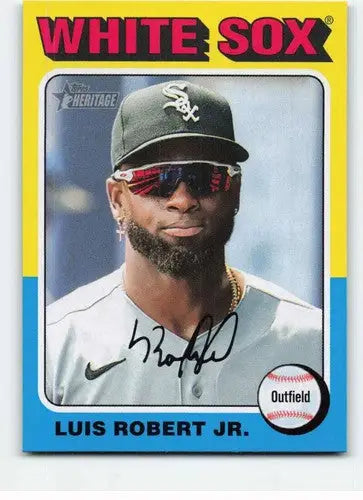 2024 Topps Heritage Luis Robert Jr White Sox baseball card with original gloss