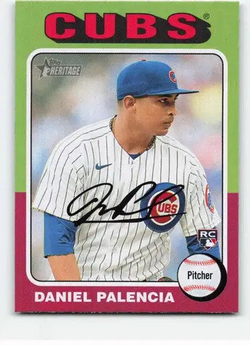 2024 Topps Heritage #491 Daniel Palencia NM-MT RC Rookie Cubs ID:70218 - Baseball Card Single