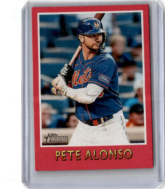2024 Topps Heritage #75BS-11 Pete Alonso 1975 Baseball Sensations - Baseball Card Single