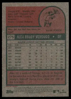 2024 Topps Heritage Alex Verdugo #275 Baseball - Baseball Card Single