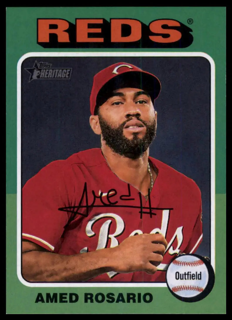 2024 Topps Heritage Amed Rosario 593 Cincinnati Reds NM - Baseball Card Single
