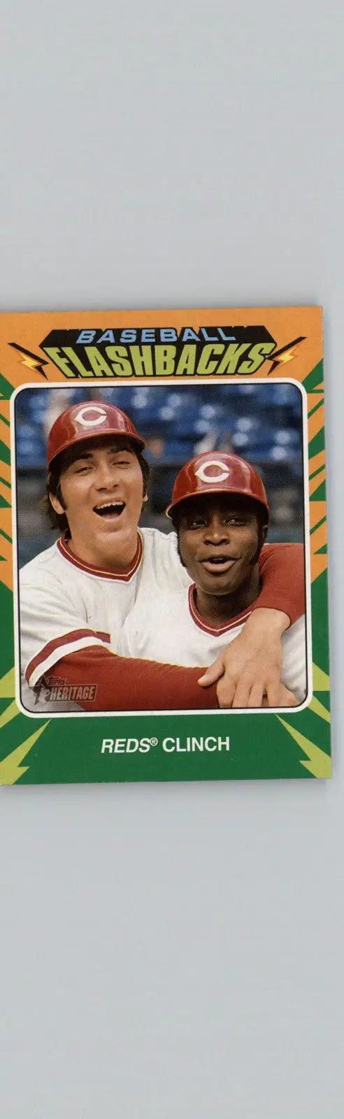 2024 Topps Heritage #BF-11 Cincinnati Reds Baseball Flashbacks Cincinnati Reds - Baseball Card Single