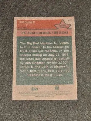 2024 Topps Heritage #BF-7 Tom Seaver Baseball Flashbacks - Baseball Card Single