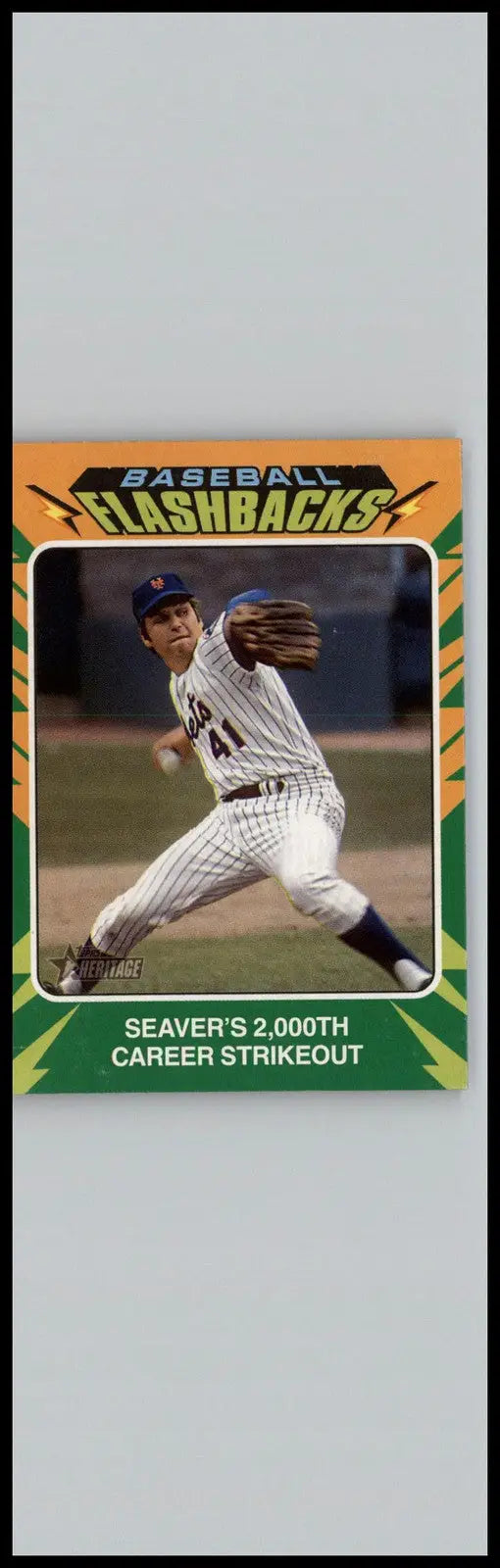 2024 Topps Heritage #BF-7 Tom Seaver Baseball Flashbacks New York Mets - Baseball Card Single
