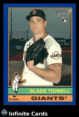 2024 Topps Heritage BLADE TIDWELL #698 Blue Border [Base] RC Giants RC