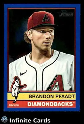 2024 Topps Heritage BRANDON PFAADT #624 Dark Blue Border Arizona Diamondbacks