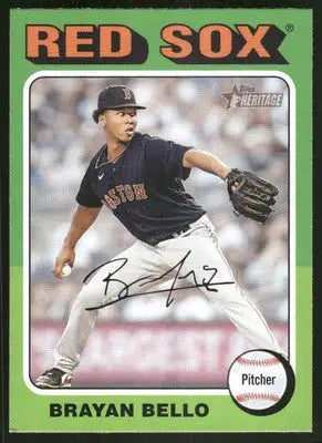 2024 Topps Heritage Brayan Bello #342 Baseball - Baseball Card Single