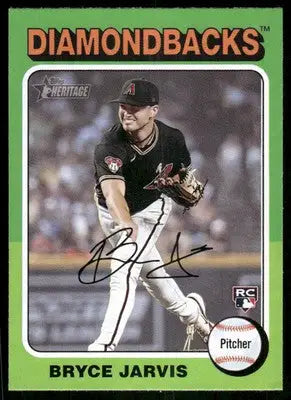 2024 Topps Heritage Bryce Jarvis #287 RC Baseball - Baseball Card Single