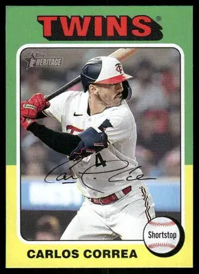 2024 Topps Heritage Carlos Correa #234 Baseball - Baseball Card Single