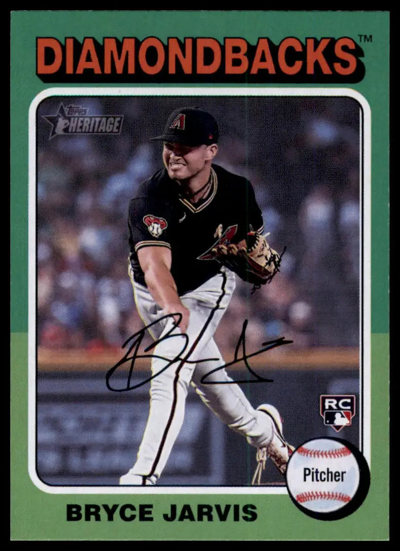 2024 Topps Heritage - Chrome Bryce Jarvis 287 /699 Arizona Diamondbacks NM - Baseball Card Single