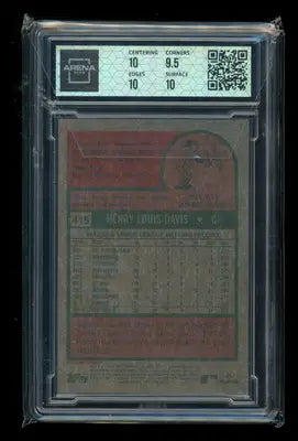 2024 Topps Heritage Chrome Henry Davis #415 317/999 RC Baseball Arena Club 10 - Baseball Card Single