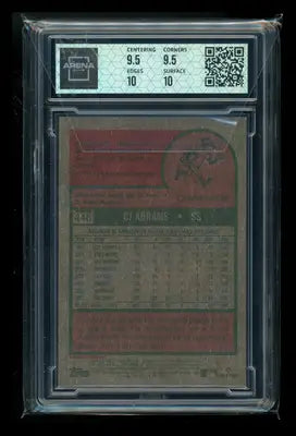 2024 Topps Heritage Chrome Refractor CJ Abrams #446 237/575 Arena Club 10 - Baseball Card Single