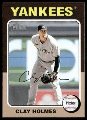 2024 Topps Heritage Clay Holmes #115 Baseball - Baseball Card Single