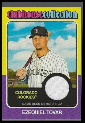 2024 Topps Heritage Clubhouse Collection Relics #CCR-ET Ezequiel Tovar