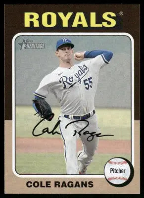 2024 Topps Heritage Cole Ragans #120 Baseball - Baseball Card Single