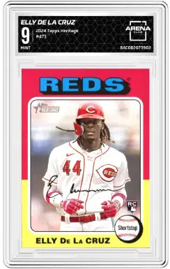2024 Topps Heritage Elly De La Cruz #473 RC Baseball Arena Club 9 - Baseball Card Single
