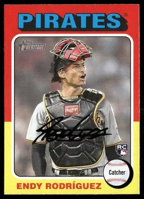 2024 Topps Heritage Endy Rodríguez #488 RC Baseball - Baseball Card Single