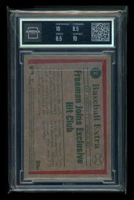 2024 Topps Heritage Freddie Freeman #2 Short Print Baseball Arena Club 9 - Baseball Card Single