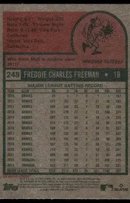 2024 Topps Heritage Freddie Freeman #248 All-Star Baseball - Baseball Card Single