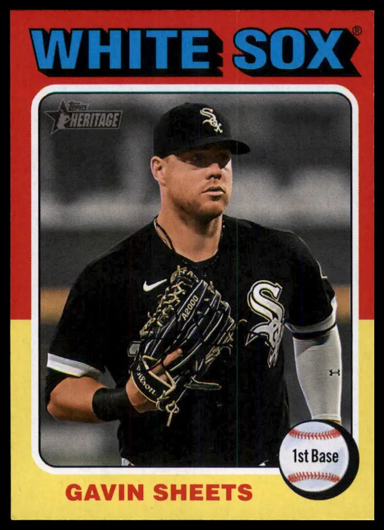 2024 Topps Heritage Gavin Sheets 694 Chicago White Sox NM - Baseball Card Single