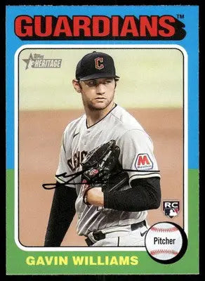 2024 Topps Heritage Gavin Williams #489 RC Baseball - Baseball Card Single