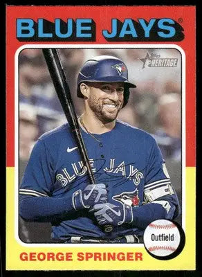 2024 Topps Heritage George Springer #358 Baseball - Baseball Card Single