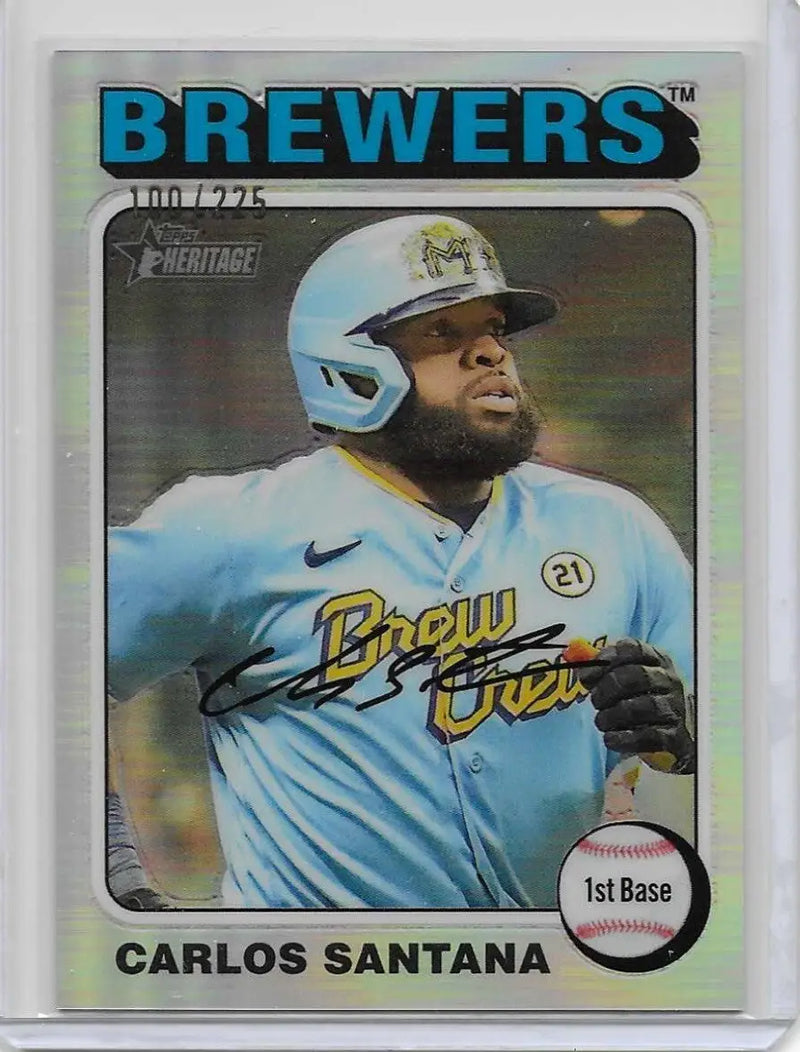 2024 Topps Heritage High Number Chrome Silver Border /225 k-55 - Baseball Card Single