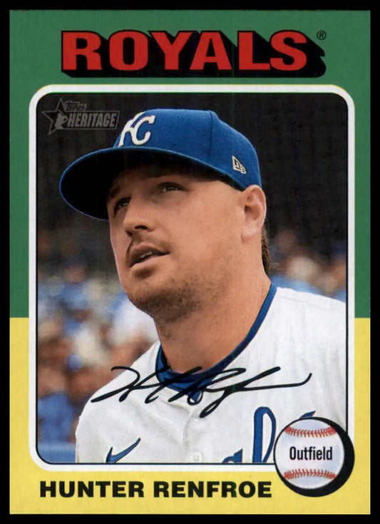 2024 Topps Heritage Hunter Renfroe 592 Kansas City Royals NM - Baseball Card Single