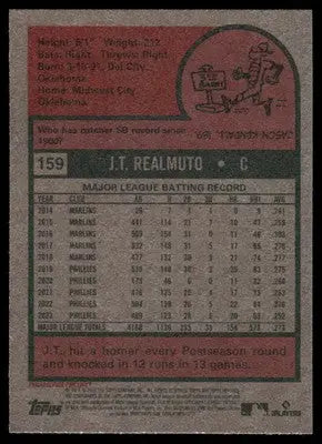 2024 Topps Heritage J.T. Realmuto #159 Baseball - Baseball Card Single