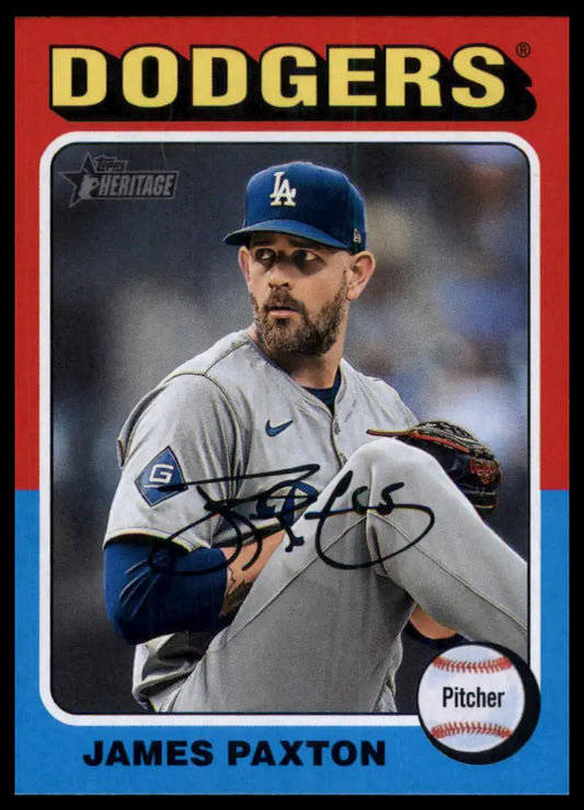 2024 Topps Heritage James Paxton 610 Los Angeles Dodgers NM - Baseball Card Single